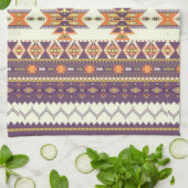 Linge De Cuisine Motif aztèque coloré (Plié)
