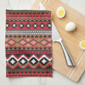 Linge De Cuisine Motif aztèque du sud-ouest (Quart Plié)