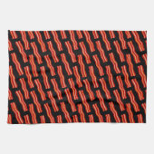 Linge De Cuisine Motif Bacon savoureux (Horizontal)