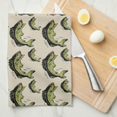 Linge De Cuisine Motif bas Tan (Quart Plié)