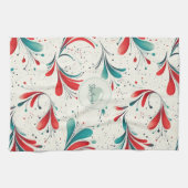 Linge De Cuisine Motif blanc et blanc blanc et  blanc (2) (Horizontal)