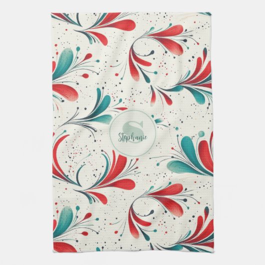Linge De Cuisine Motif blanc et blanc blanc et  blanc (2) (Vertical)