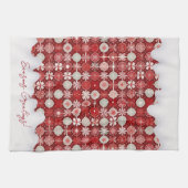 Linge De Cuisine Motif blanc rouge Noël #13 ID1009 (Horizontal)