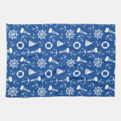 Linge De Cuisine Motif bleu de mer (Horizontal)