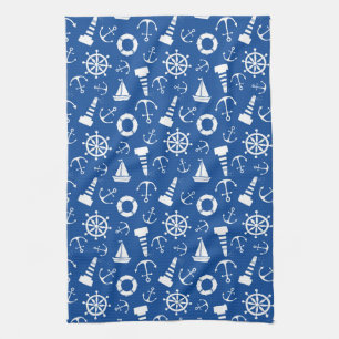 Linge De Cuisine Motif bleu de mer