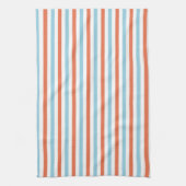 Linge De Cuisine Motif Bleu et Orange (Vertical)