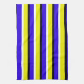 Linge De Cuisine Motif Bleu Jaune (Vertical)