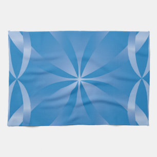 Linge De Cuisine motif bleu topaz