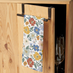 Linge De Cuisine Motif Bohème de Prairie de Fleurs Sauvages