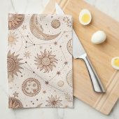 Linge De Cuisine Motif botanique céleste (2) (Quart Plié)