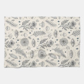 Linge De Cuisine Motif botanique céleste (4) (Horizontal)