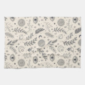 Linge De Cuisine Motif Botanique Céleste (5) (Horizontal)