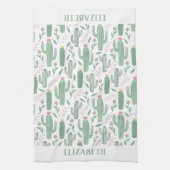 Linge De Cuisine motif botanique de Cactus personnalisé (Vertical)