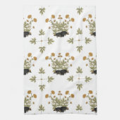 Linge De Cuisine Motif botanique de hérisson (Vertical)