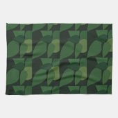 Linge De Cuisine Motif botanique Feuille vert (Horizontal)