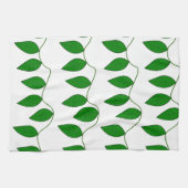 Linge De Cuisine Motif botanique Feuille vert tropical (Horizontal)