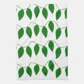 Linge De Cuisine Motif botanique Feuille vert tropical (Vertical)