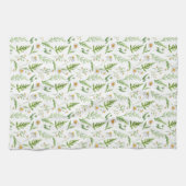Linge De Cuisine Motif botanique rustique de fleur de camomille (Horizontal)