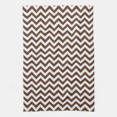 Linge De Cuisine Motif Brown de Chevron (Vertical)