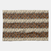 Linge De Cuisine Motif Brown de peau de serpent de diamants (Horizontal)