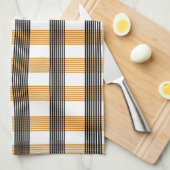 Linge De Cuisine Motif Brown de vérification du service (Quart Plié)