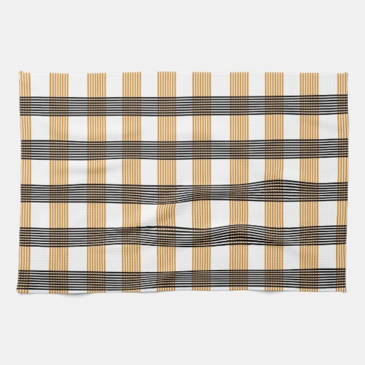 Linge De Cuisine Motif Brown de vérification du service (Horizontal)