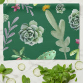 Linge De Cuisine Motif Cactus 3 (Plié)