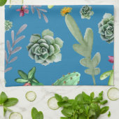 Linge De Cuisine Motif Cactus 5 (Plié)
