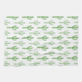 Linge De Cuisine Motif Cactus aquarelle (Horizontal)