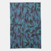 Linge De Cuisine Motif camo bleu (Vertical)