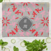 Linge De Cuisine Motif Caniche Monogrammé (Plié)