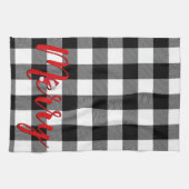 Linge De Cuisine Motif carreau de bœuf Noël joyeux (Horizontal)