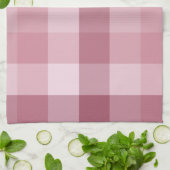 Linge De Cuisine Motif carreau gingham rose (Plié)