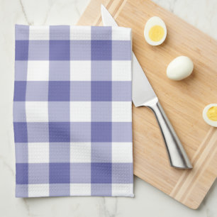 Linge De Cuisine Motif carreaux gingham bleu pervenche à la mode