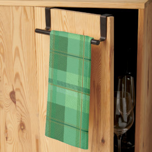 Linge De Cuisine Motif carreaux Terreux Olive Or Esthétique