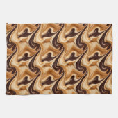 Linge De Cuisine Motif carrelé au café liquide (Horizontal)