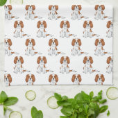 Linge De Cuisine Motif Cavalier King Charles Spaniel Blenheim (Plié)