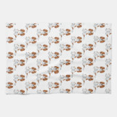 Linge De Cuisine Motif Cavalier King Charles Spaniel Blenheim (Horizontal)
