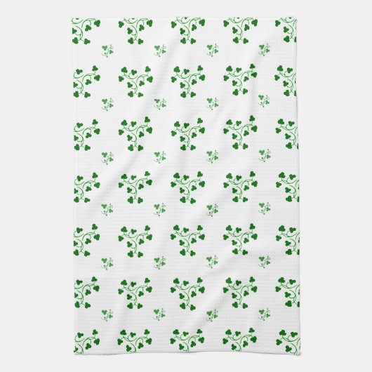 Linge De Cuisine Motif Cercles Shamrock verts (Vertical)