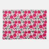 Linge De Cuisine Motif cerise (Horizontal)