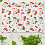 Linge De Cuisine Motif Cerise 1 (Plié)