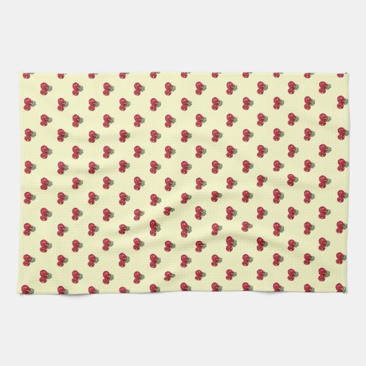Linge De Cuisine Motif cerises (Horizontal)