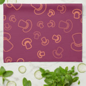 Linge De Cuisine Motif champignon (Plié)