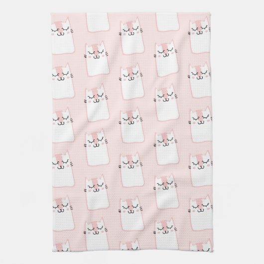 Linge De Cuisine Motif chat chaton mignon dormant (Vertical)