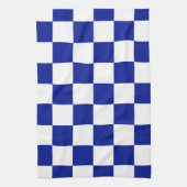 Linge De Cuisine Motif Checkered de bleu et blanc royal (Vertical)