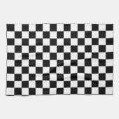 Linge De Cuisine Motif chèque À damiers noir blanc (Horizontal)