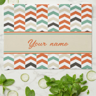 Linge De Cuisine Motif chevron tendance