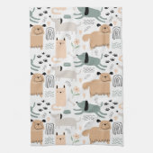 Linge De Cuisine Motif chien mou (Vertical)