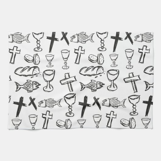 Linge De Cuisine Motif chrétien (Horizontal)