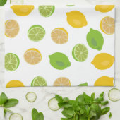 Linge De Cuisine Motif citron et citron vert (Plié)